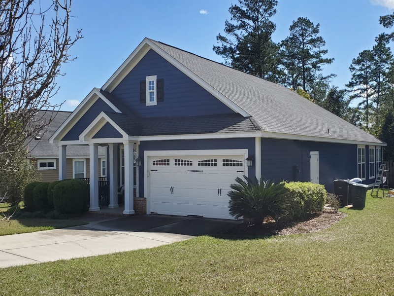 exterior repaint, Tallahassee house, finished