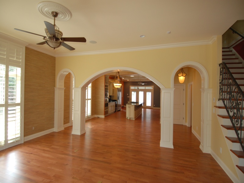 interior repaint, Tallahassee living room, finished